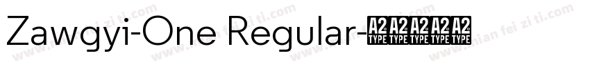 Zawgyi-One Regular字体转换